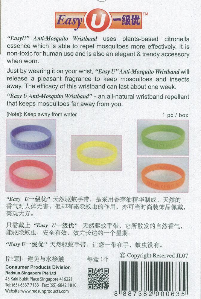 Easy U Anti-Mosquito Wristband - RED SUN