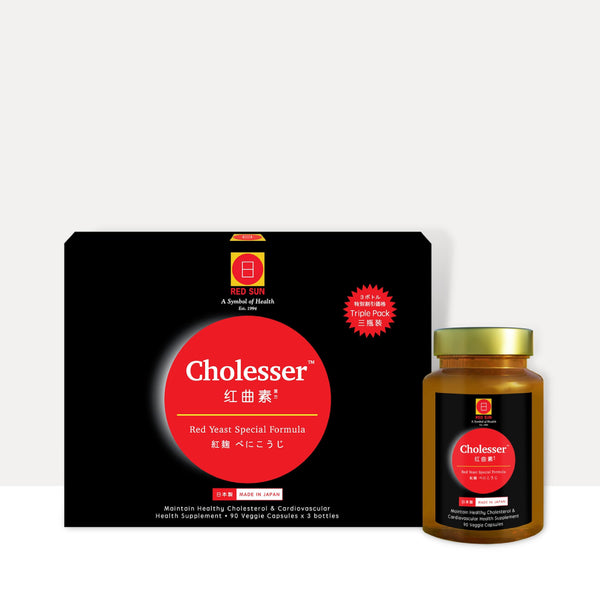 RED SUN Cholesser ™ (Red Yeast) - Value Pack of 3 - RED SUN